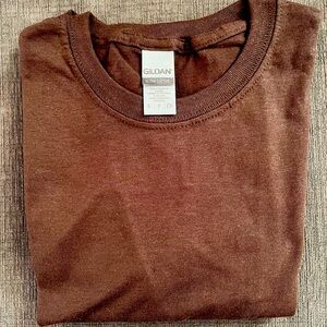 2 -100% cotton brown t shirts